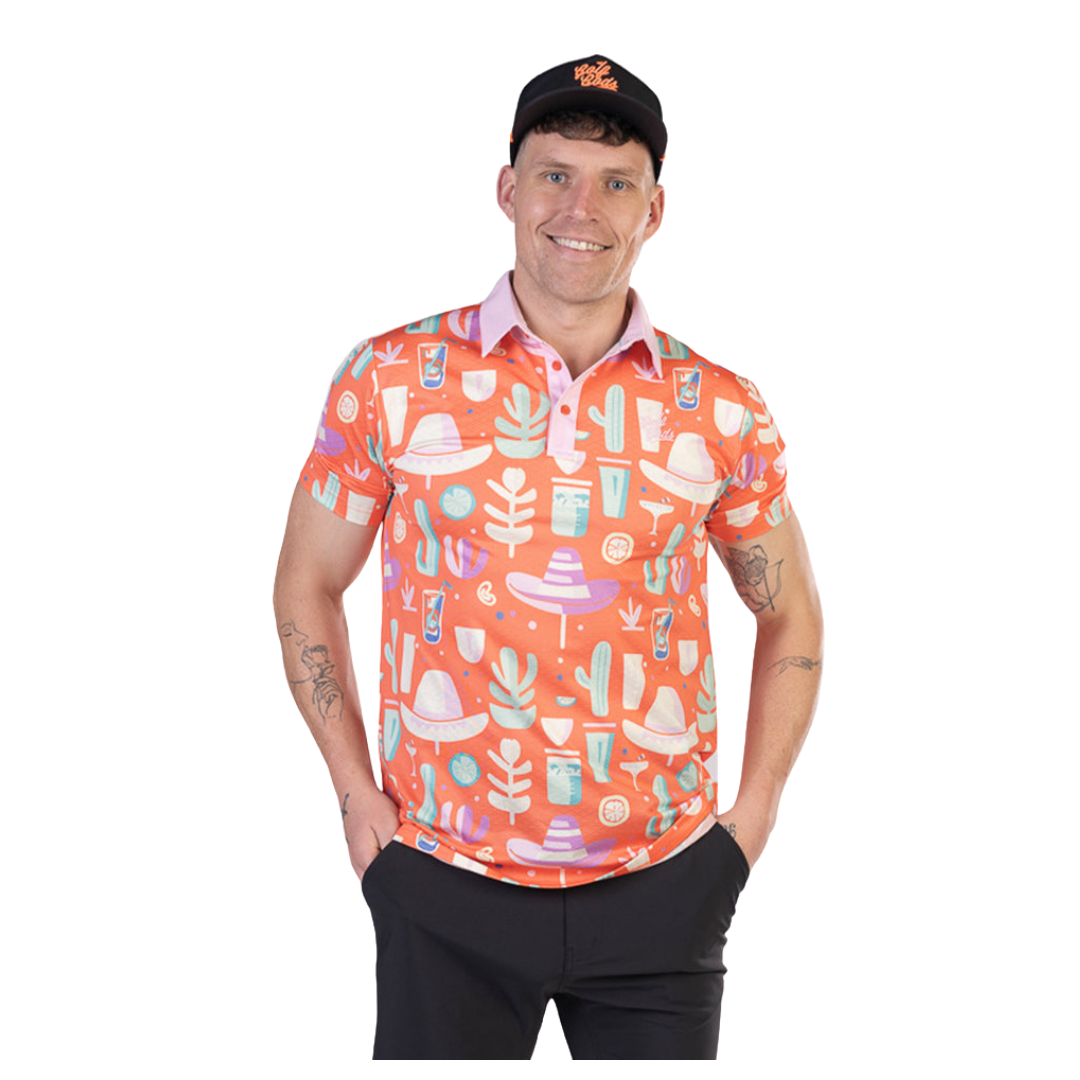 GOLF GODS - GOLF GODS Men's Amigo Mojito Cool Tech Performance Polo - The Agora Bangkok